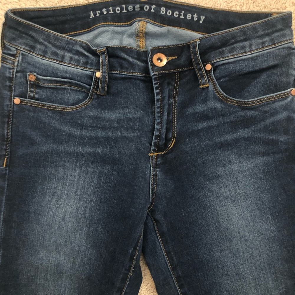 Articles of Society Dark Wash Skinny Jeans Sz 25
